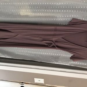 Slinky midi wrap dress
